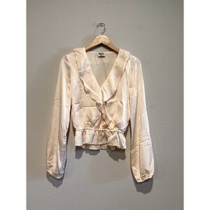 NWT Show Me Your Mumu| Cream Brewster Ruffle Top| Small